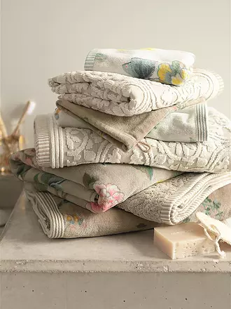 PIP STUDIO | Guante de baño LES FLEURS 16x22cm Azul Oscuro | hellbraun